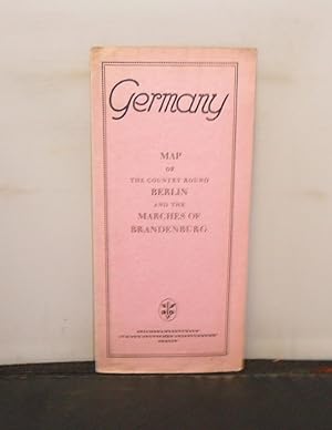 Germany - Map of the country round Berlin and the Marches of Brandenburg (c.1931)