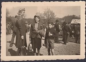 Scena di un tipico ricevimento italiano, 1940 Fotografia vintage, Old Photo