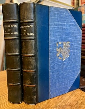 The Oxford Book of English Verse 1250-1900 and The Oxford Book of English Prose [2 volumes]