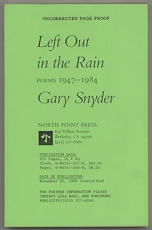 Left Out in the Rain: Poems 1947-1985
