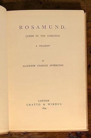 Rosamund, Queen of the Lombards a Tragedy