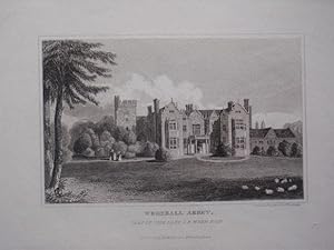 Original Antique Engraving Illustrating Wroxhall Abbey in Warwickshire. Published By W. Emans in ...