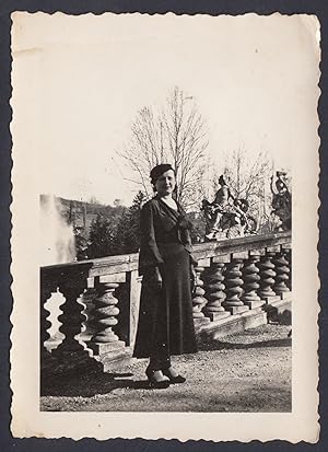 Moda, Fashion, Donna con cappello, 1940 Fotografia epoca, Vintage Photo