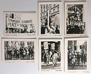 Vietnam War 1967 PROTEST MARCH Six Original Signed Photographs SAN FRANCISCO Counterculture