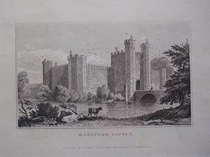 Original Antique Engraving Illustrating Maxstoke Castle in Warwickshire. Published By W. Emans in...