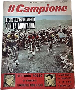 IL CAMPIONE 2 Giugno 1958 Ciclismo Viterbo Roma Scanno Baldini GIRO D'ITALIA