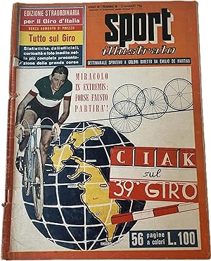 Sport Illustrato 17 Maggio 1956 Giro d'Italia Ciclismo Coppi Moser Ray Sugar
