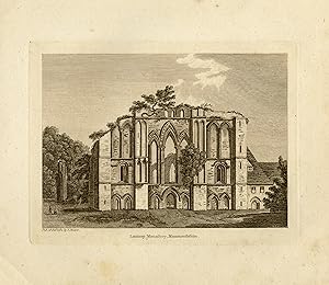 Antique Print-Architecture-Ruins of the Lantony Monastery-England-Anonymous-1784