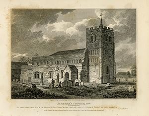 Antique Print-View of St. Peter's Church in Northampton-England-Britton-Hay-1807