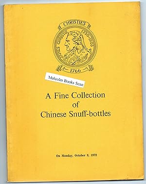 A Fine Collection of Chinese Snuff-bottles . on Monday, October 9, 1972 , the property of a Lady....
