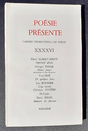 Poésie présente. Cahiers trimestriels de poésie. N°XXXXVI, mars 1983.
