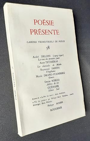 Poésie présente. Cahiers trimestriels de poésie. N°58, mars 1986.
