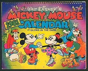 Mickey Mouse 1981 Glow in the Dark Calendar