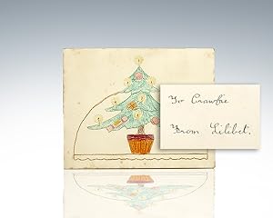 Queen Elizabeth II Hand-Drawn and -Colored Christmas Card
