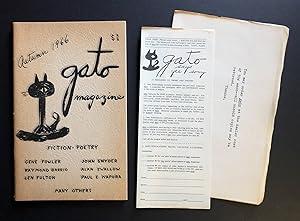 Gato Magazine, Volume 1, Number 1 (Autumn 1966) - includes "Bright Red Apples" by Raymond Carver