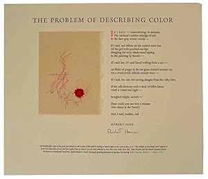 The Problem of Describing Color (Signed Broadside)