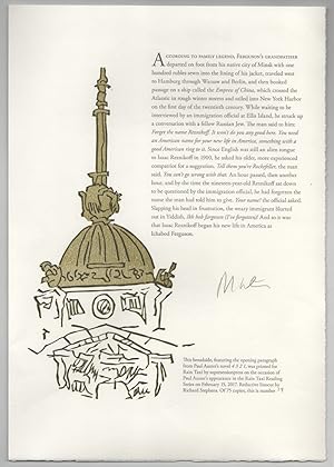 from 4 3 2 1 (Signed Broadside)