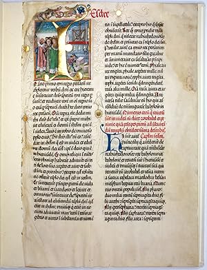 [Illuminated manuscript leaf].