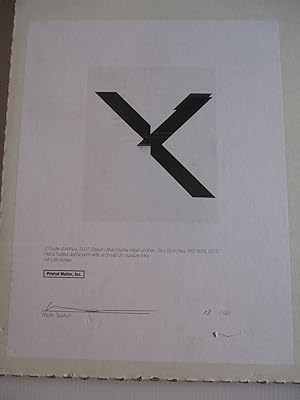 Wade Guyton X Poster (Untitled 2007, Epson Ultrachrome inkjet on linen WG 1999) Printed Matter 20...