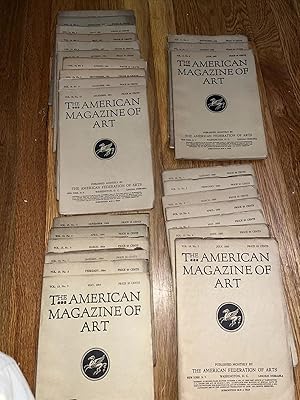 The American Magazine of Art: Lot of 42 Antique Early Issues 1921 1922 1923 1924