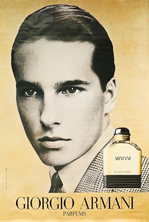 1988 Original French Perfume Poster - Giorgio Armani Parfums (Oversize)