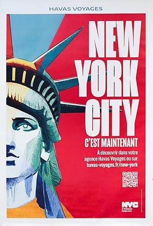 2022 Original French Travel Poster - New York City c'est maintenant, Havas Voyages