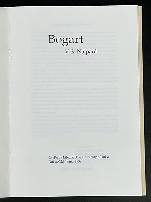 BOGART.; McFarlin Library Keepsake 21