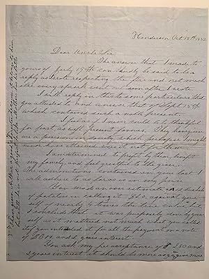 [Fruit Growing][Farming][Education] Mid-nineteenth Century Correspondence Between Honorable Natha...
