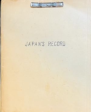 Manuscript Concerning Japanese Foreign Policy