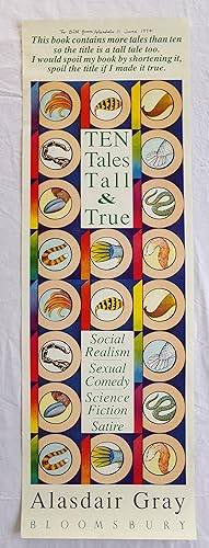 Original advertising poster design for the author s novel Ten Tales Tall & True published by Bloo...