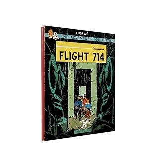 The Adventures of Tintin Flight 714 Signed Hergé