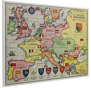 THE SHERLOCK HOLMES MAP OF EUROPE: Greeting Card No. 4