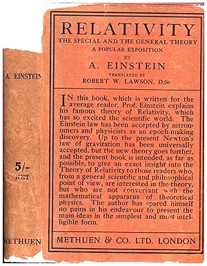 Relativity / The Special and The General Theory / A Popular Exposition (STATES "THIRD EDITION 192...