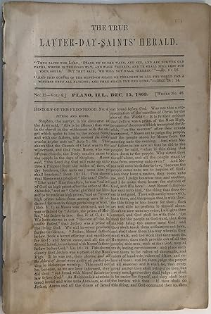 [RLDS] True Latter-Day Saints' Herald, Dec. 15, 1863, No. 12, Vol. 4, Whole No. 48