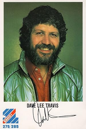 Dave Lee Travis Radio 1 DJ Official Hand Signed Cast Card Photo