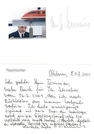 Hans Georg Raschbichler Magnetic Levitation Scientist Hand Signed Photo