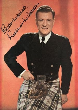 Robert Wilson Scottish Tenor Singer Large Hand Signed Photo