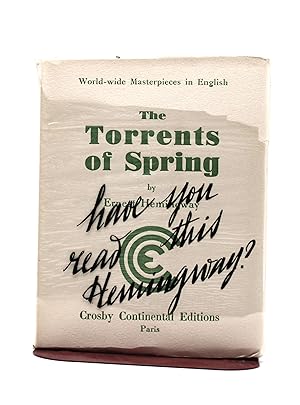 THE TORRENTS OF SPRING: A Romantic Novel in Honor of the Passing of a Great Race