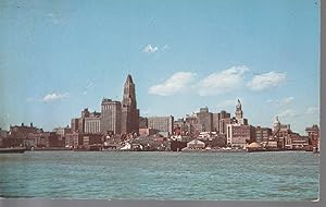 Baltimore MD Skyline and Inner Harbor circa 1955 Mathieson Chemical Postcard