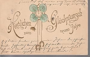 Grevesmuhlen Germany Postcard 1917 Herzlichen Glückwunsch Congratulations
