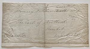 Free Frank Envelope Signed by Henry John Temple, 3rd Viscount Palmerston