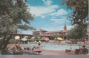 Western Hills Hotel Fort Worth, TX Pool & Cabanas 1958 Vintage Postcard