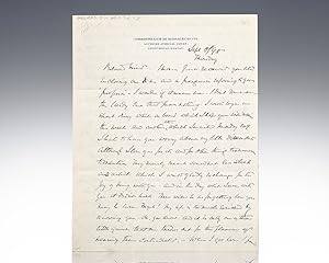 Oliver Wendell Holmes Jr. Autograph Letter Signed.