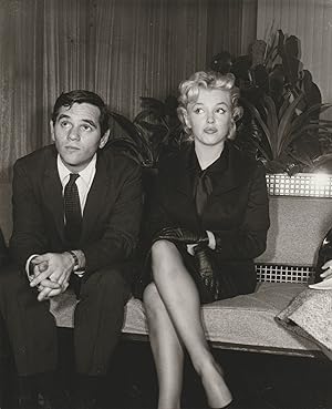 Original double weight photograph of Marilyn Monroe and Milton Green, 1956