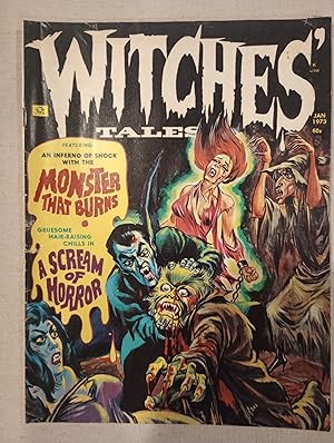 Witches Tales ("An Inerno of shock with the Monster that Burns") Jan. 1973
