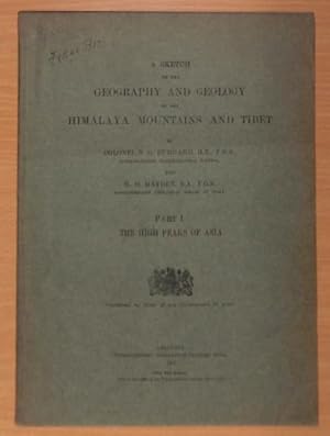 A Sketch of The Geography and Geology of the himalaya Mountains and Tibet Part I - IV