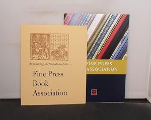 Fine Press Book Association : A small collection of the Association's and related ephemera
