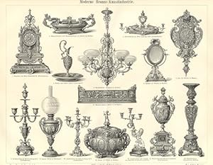 1894 Print of artifacts from the bronze art industry