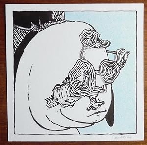 Jean Bernard Fenouillas - C'est moins net - Original signed drawing