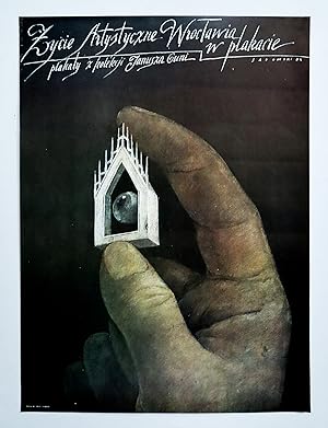 1984 Polish Exhibition Poster - Eycie Artystykne (Artistic Life) - Sadowski
